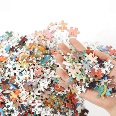 Tranh ghép hình 1000 mảnh bằng giấy THÀNH PHỐ VEN BIỂN Jigsaw Puzzle hình , kích thước 70cm*50cm