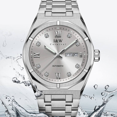 Đồng hồ nam chính hãng IW Carnival IW751G-1 ,Kính sapphire,chống xước,Chống nước30m,BH24 tháng,Máy điện tử(pin),dây da