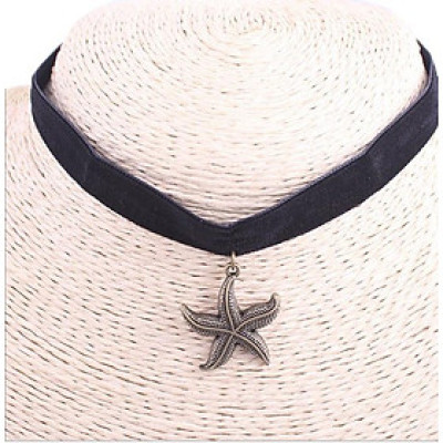Vòng cổ choker V40 hình sao biển