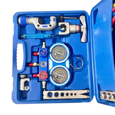 Bộ Dụng Cụ Lắp Đặt & Bảo Trì Điều Hòa CT-8A – Kèm Đồng Hồ & Bộ Lã Ống Đồng (R22/R134a/R410A/R32)