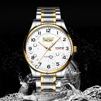 Đồng hồ nam chính hãng Kassaw K802-1 hàng mới 100% ,kính sapphire chống nước,chống xước,máy cơ (Automatic),dây kim loại thép không gỉ 316L ,kiểu dáng đơn giản ,size  mặt nhỏ 38mm