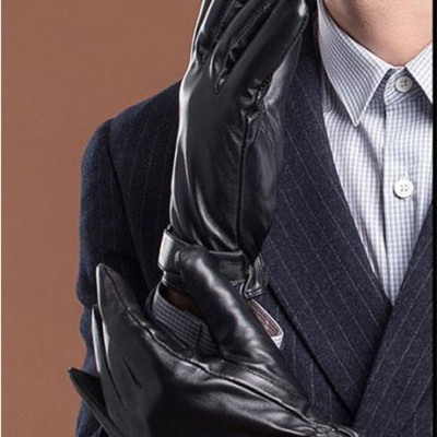 Găng tay nam da cừu BHY8791 Bao tay da thật nam. Lót lông giữ ấm, cán gió, chống ngấm nước. Hàng chính hãng