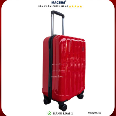 Vali cao cấp Macsim Smooire MSSM523 cỡ 20 inch màu gold, đen, đỏ - Hàng loại 1