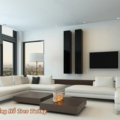 Đồng Hồ Treo Tường KIM TRÔI EASTAR Cao Cấp - Mặt Tròn Viền Vàng Kim Tuyến - Mặt số in Nổi 3D - Máy Kim trôi – Tặng Pin Maxell