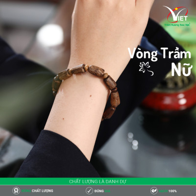 Vòng Trầm Thiên Nhiên Kiểu Đốt Trúc Dành Cho Phái Nữ - Lạ Mắt Và Cá Tính