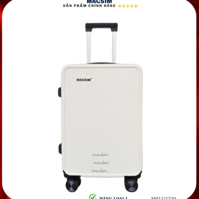 Vali cao cấp Macsim SMLV2230 cỡ 20 inch màu trắng - Hàng loại 1