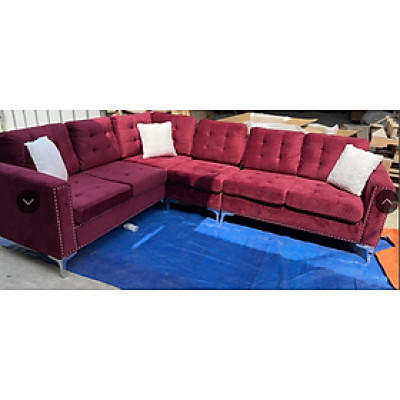 Sofa góc Summer Juno Sofa 2m7 x2m x90 cm (vải nhung) 