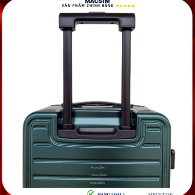 Vali cao cấp Macsim SMLV2230 cỡ 20 inch màu xanh đậm ( dark green)- Hàng loại 1