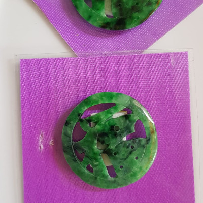 Mặt dây chuyền Nữ Chữ Phúc hay Chữ Phước Chất liệu đá cẩm thạch tự nhiên Size vừa đk 28mm x dầy 2mm Nữ về bọc Vàng lên đeo với dây chuyền của mình vừa đẹp vừa tốt mang chữ Phúc luôn bên mình ý nghĩa phúc đức ạ    