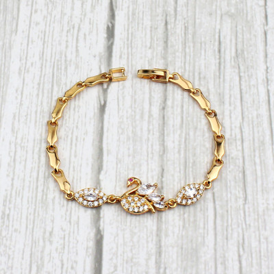 Lắc tay Nữ Thiên Nga đính hạt - Tặng vòng tay thủy tinh pha lê