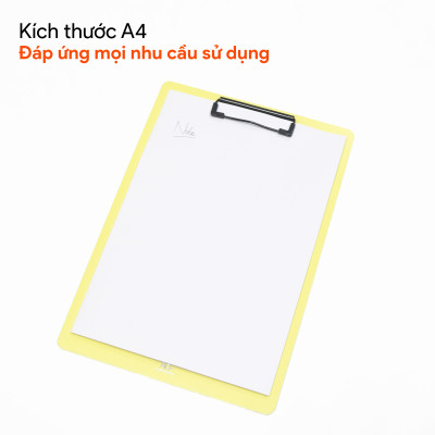 Bìa trình ký nhựa A4 AO+ đơn Bìa kẹp nhựa giấy, tài liệu, kẹp hồ sơ A4 một mặt Designism DB410