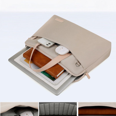 Túi chống sốc cặp xách chống sốc cho máy tính, laptop, surface, cặp công sở nam nữ có dây đeo vai - Hàng chính hãng