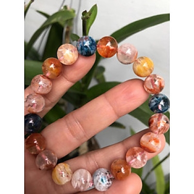 VÒNG ĐẸP THẠCH ANH TUYẾT MÀU SANG VIP 10mm ĐÁ THIÊN NHIÊN VIP1