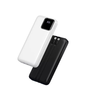 Pin dự phòng Wiwu LED Display Display Built-in Cable Power Bank JC-18 dành cho điện thoại, máy tính bảng có cáp sạc và đèn LED hiển thị dung lượng pin - Hàng chính hãng