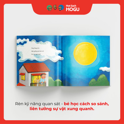 Truyện Ehon bé 1-2-3 tuổi - Ông trăng tròn 