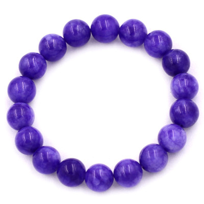 Vòng chuỗi đeo tay Đá Vân Rồng Tím 10 ly 17 hạt - hợp mệnh Hỏa, mệnh Thổ