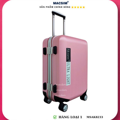 Vali cao cấp Macsim Aksen hàng loại 1 MSAK8233 cỡ 20inch-màu hồng