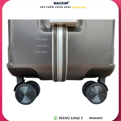 Vali cao cấp Macsim Aksen hàng loại 1 MSAK8237 cỡ 28 inch-màu ghi xám