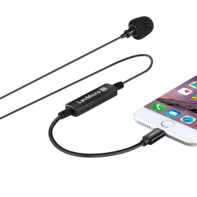 Micro cài áo Saramonic LavMicro Di - Livestream/ Phỏng Vấn/ Quay VLog - Chuyên Dùng Cho Điện Thoại - Hàng Chính Hãng