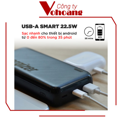 [Mỹ] Sạc dự phòng Energizer UE20055PQ Dung lượng 20000mAh sạc nhanh PD 20W với 9 chứng nhận an toàn - Hàng chính hãng