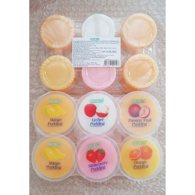 Combo 8 Lốc Thạch 6 Chén Trái Cây Cocon (480g x 8 lốc)