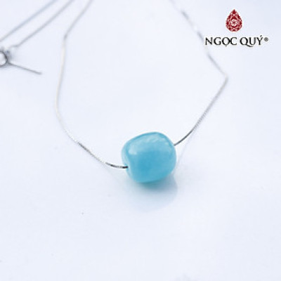 Mặt dây chuyền lu thống đá amazonite mệnh thủy , mộc - Ngọc Quý Gemstones