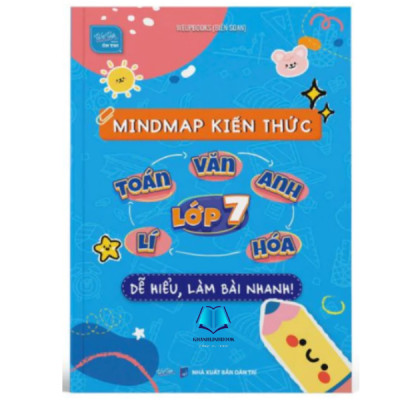 Sách - Combo/Lẻ Sổ Mindmap 5 môn Toán Văn Anh Lí Hóa lớp 7 + 500 Bài tập Toán Văn Anh lớp 7