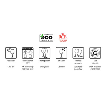 Ly Thuỷ Tinh Pha Lê Ý RCR - Sound Soul Dof Tumblers 320 ml