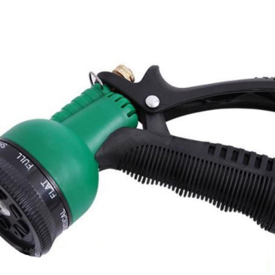 Vòi xịt rửa xe,Vòi phun nước tưới cây tăng áp thông minh 8 chế độ 815498 (cút vàng,nối xanh - dây vàng)