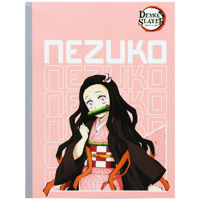 Tập Dán Gáy Demon Slayer - 4 Ô Ly Ngang - 96 Trang 70gsm - Thiên Long NB-111/DS - Nezuko