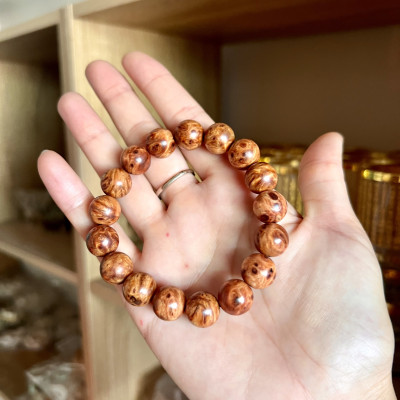 Vòng gỗ nu huyết long - Size 12li  - Mùi thơm vĩnh viễn