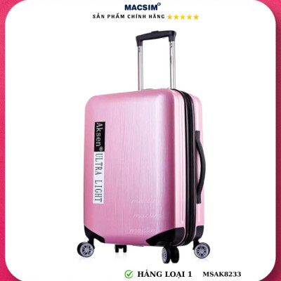 Vali cao cấp Macsim Aksen hàng loại 1 MSAK8233 cỡ 20inch-màu hồng