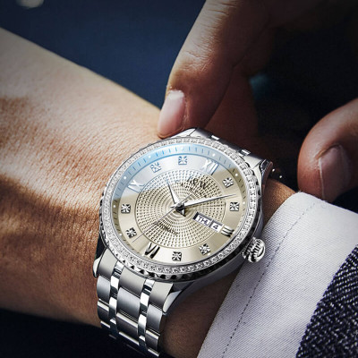 Đồng hồ nam chính hãng IW CARNIVAL IW615G-2 Kính sapphire ,chống xước ,Chống nước 50m ,Bảo hành 24 tháng,Máy cơ (Automatic),dây kim loại thép không gỉ 316L, thiết kế đơn giản dễ đeo