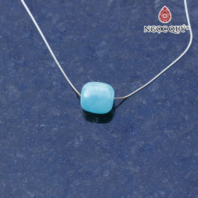 Mặt dây chuyền lu thống đá amazonite mệnh thủy , mộc - Ngọc Quý Gemstones