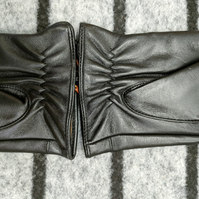 Bao tay da nam BHY8717 Găng tay nam da cừu. Tích hợp cảm ứng, Lót lông ấm