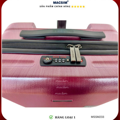 Vali cao cấp Macsim Smooire MSSM233 cỡ 21 inch màu tím hồng - Hàng loại 1
