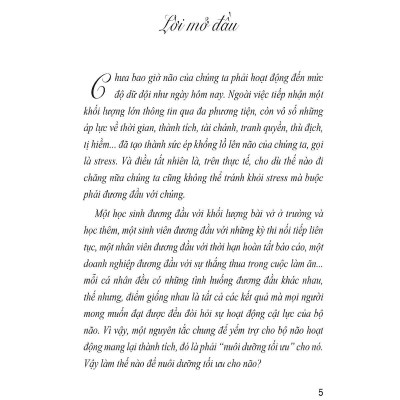 Sách - Chế Độ Ăn Bổ Trí Não Giảm Stress - Chính Thông Book