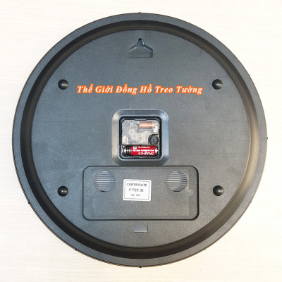 Đồng Hồ KIM TRÔI DẠ QUANG EASTAR Cao Cấp Mặt Tròn Lớn 38 cm – Số nổi 3D - Decor Trang Trí Nhà - Tặng Pin Maxell