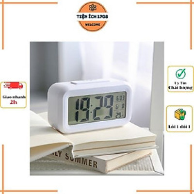 Đồng hồ báo thức điện tử để bàn màn hình đa chức năng thời gian, lịch, báo thức, nhiệt độ DH89
