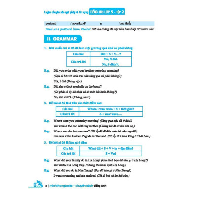 Sách - Global Success Luyện Chuyên Sâu Ngữ Pháp Và Từ Vựng Tiếng Anh Lớp 5 - Tập 2 - Có Đáp Án - Minh Thắng