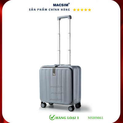 Vali cao cấp Macsim Hanke MSH9861 size 20 inch màu ghi - Hàng loại 1