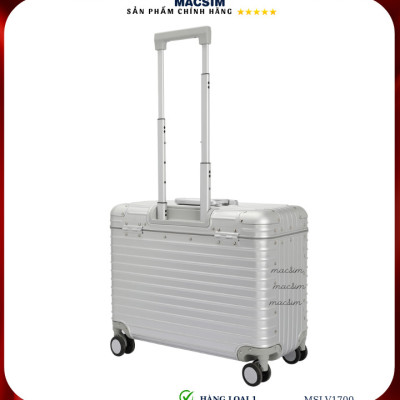Vali hợp kim nhôm cao cấp Macsim hàng loại 1 MSLV1700 cỡ 16 inches màu bạc
