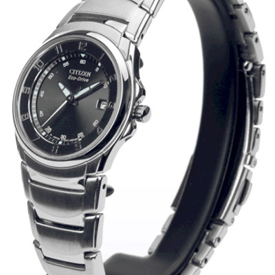 Đồng Hồ Nữ Citizen Dây Thép Không Gỉ EW1360-56E - Mặt Đen (Sapphire)