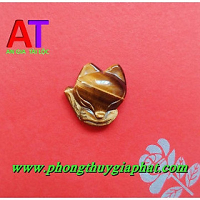 Mặt dây chuyền hồ ly đá mắt hổ