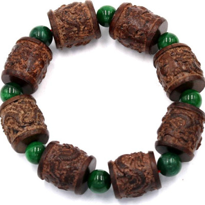 Vòng tay chuỗi hạt rồng gỗ đàn hương TRNS22