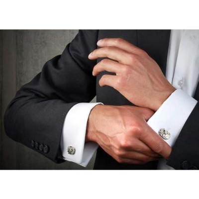 Khuy Cài tay áo Măng Set cao cấp đính đá - cufflinks , tặng kèm hộp nhỏ, nhiều màu
