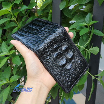 Ví Da Cá Sấu 2 Mặt Đan Viền [GÙ CÁ SẤU RẤT ĐẸP]