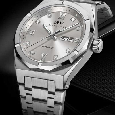 Đồng hồ nam chính hãng IW Carnival IW751G-1 ,Kính sapphire,chống xước,Chống nước30m,BH24 tháng,Máy điện tử(pin),dây da