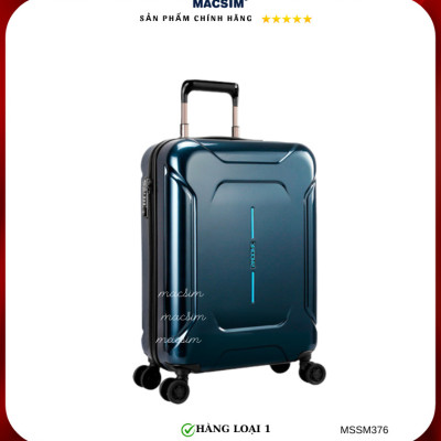 Vali cao cấp Macsim Smooire MSSM376 cỡ 20 inch màu shiny blue - Hàng loại 1