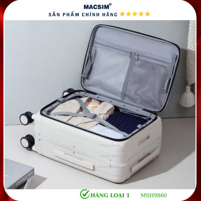 Vali cao cấp Macsim Hanke MSH9860  24 inch- Hàng loại 1 màu trắng